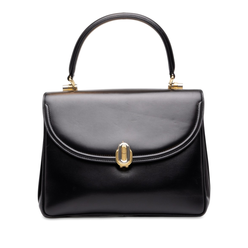 Pre-Loved Gucci Calfskin Top Handle Bag